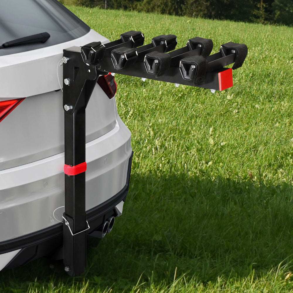 Giantz 4 Bicycle Bike Carrier Rack Car 2 Hitch Mount Foldable Black