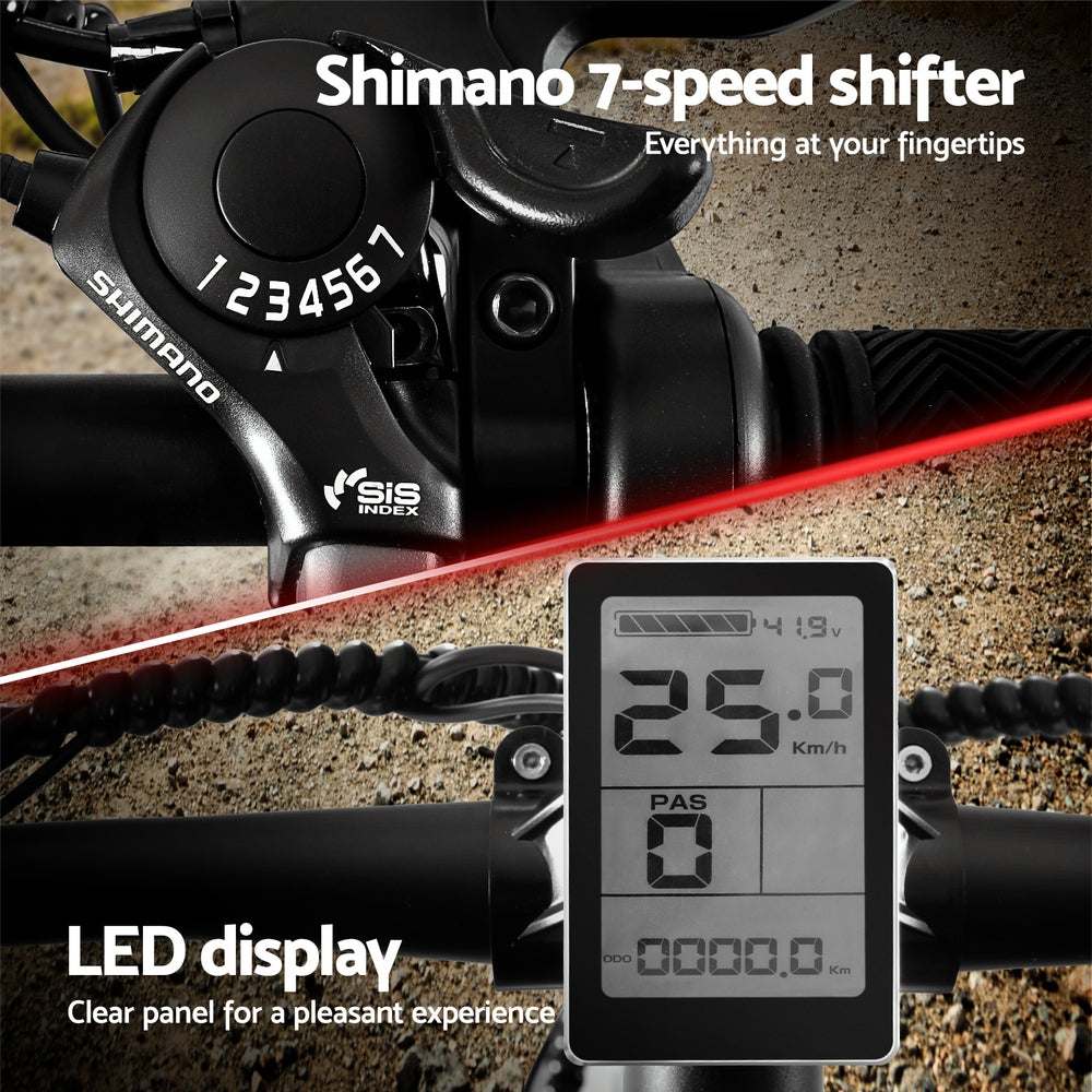 Everfit 26 Inch Electric Mountain Bicycle Built-in Battery 250W