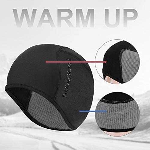 Rockbros Unisex Thermal Cycling Skull Cap | Black