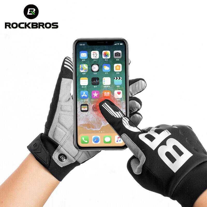 MTB Gloves Large for Mountain Road Bike Breathable Winter Autumn Sprin