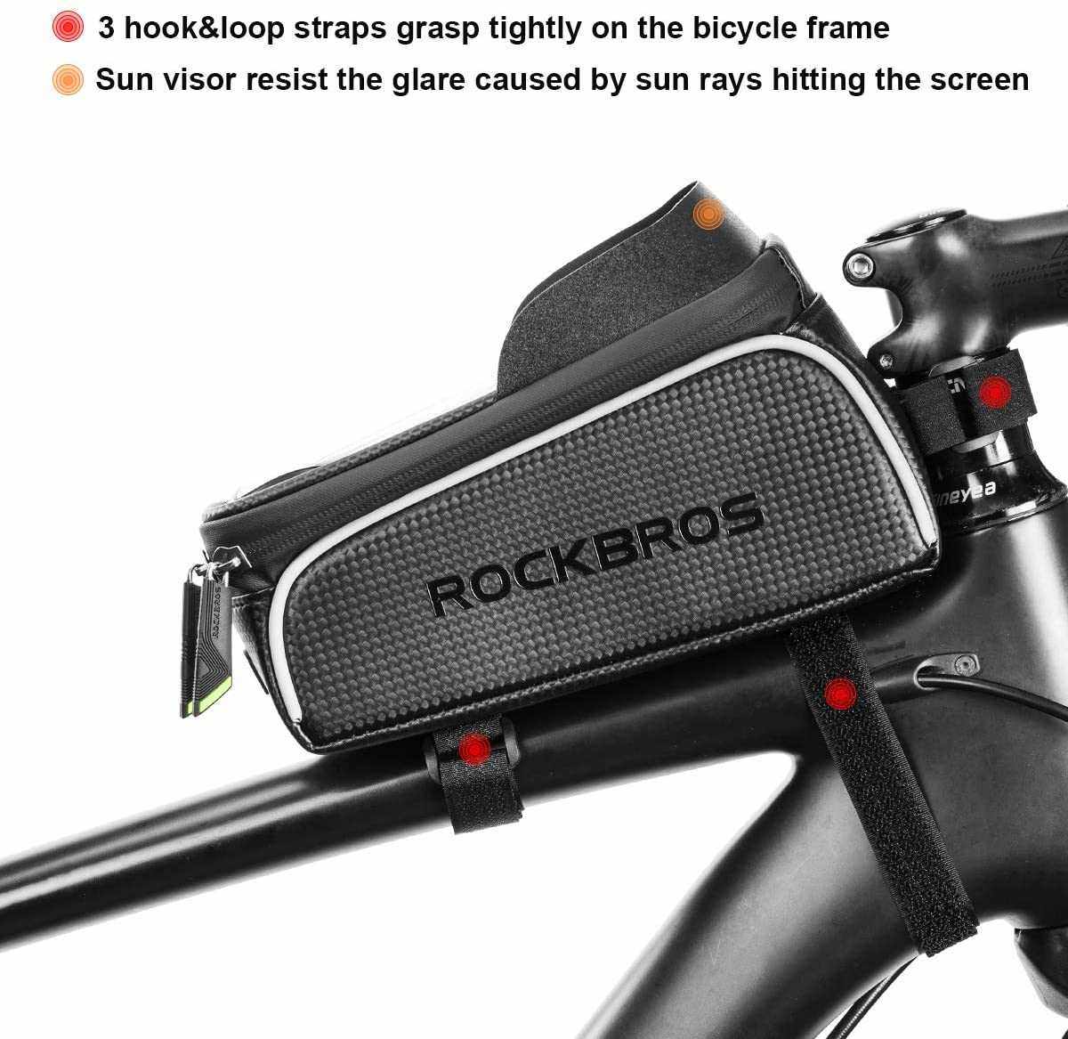 Top Tube Bike Bag With Phone Case Holder