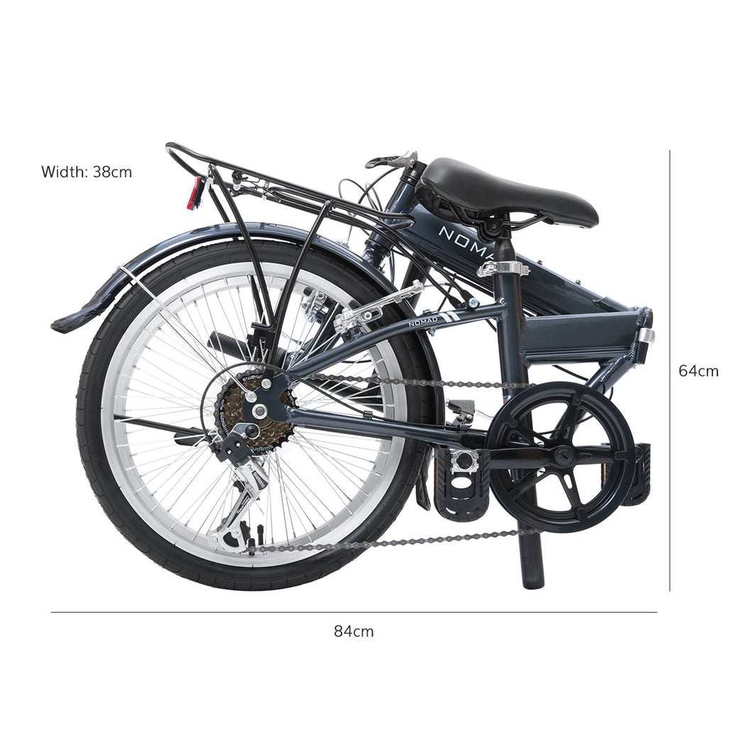 Progear Bikes Nomad Folding Bike 20 in Grey"