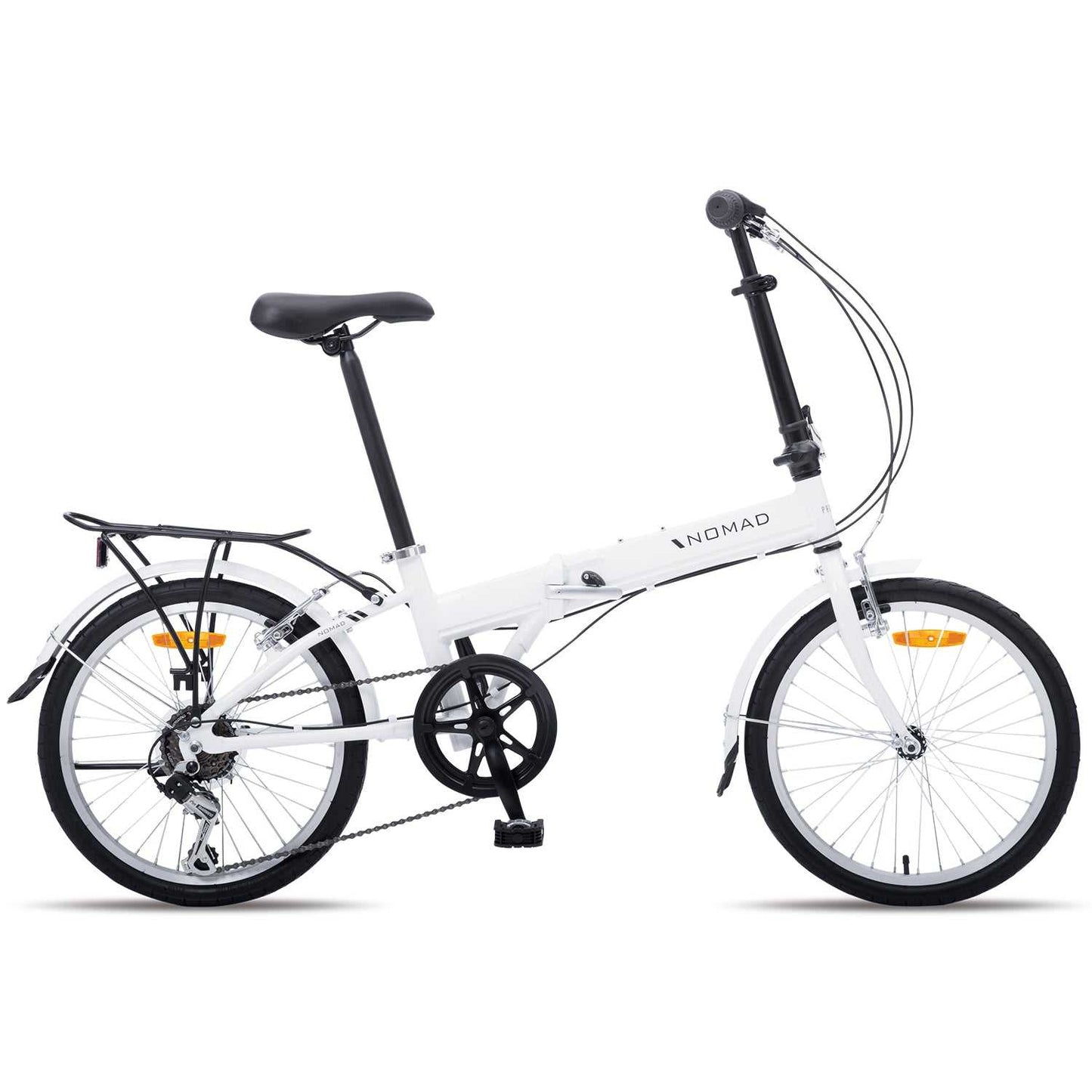 20 Inch Electric Folding Bicycle in Pearl White