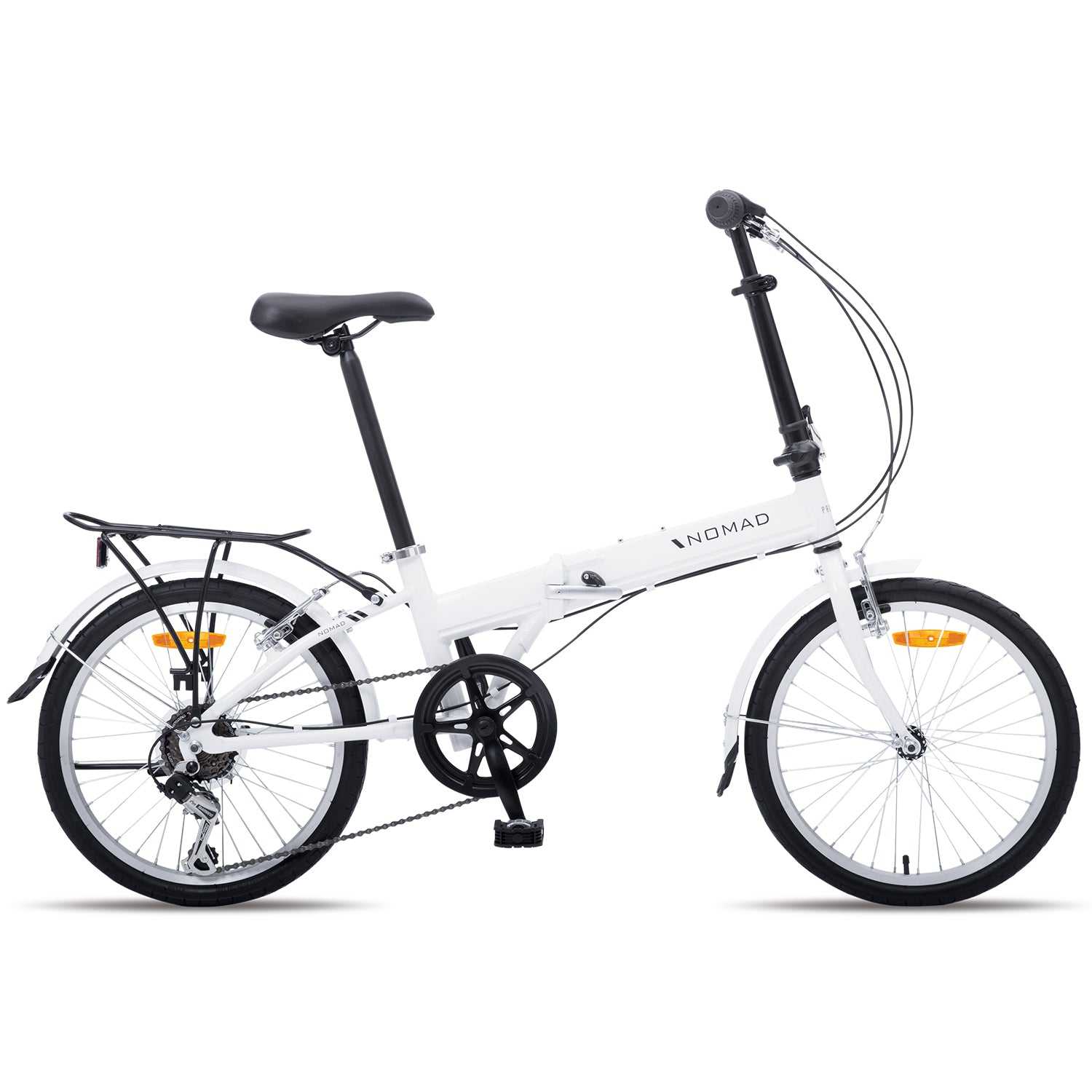 20 Inch Electric Folding Bicycle in Pearl White