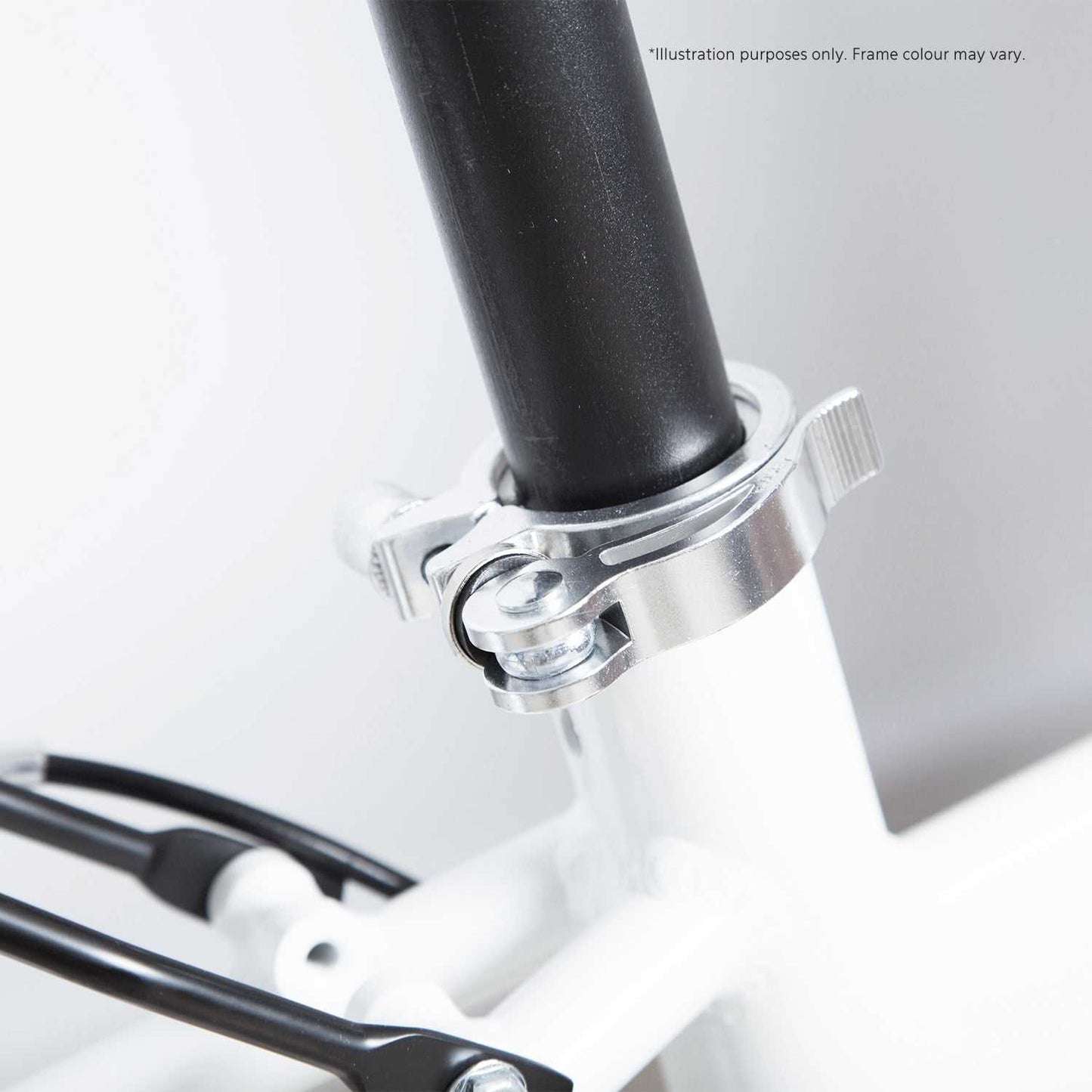 20 Inch Electric Folding Bicycle in Pearl White