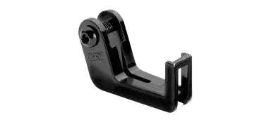 BUSCH & MULLER headlamp mounting bracket diecast black with corrosion-resistant finish and vibration-resistant clamp