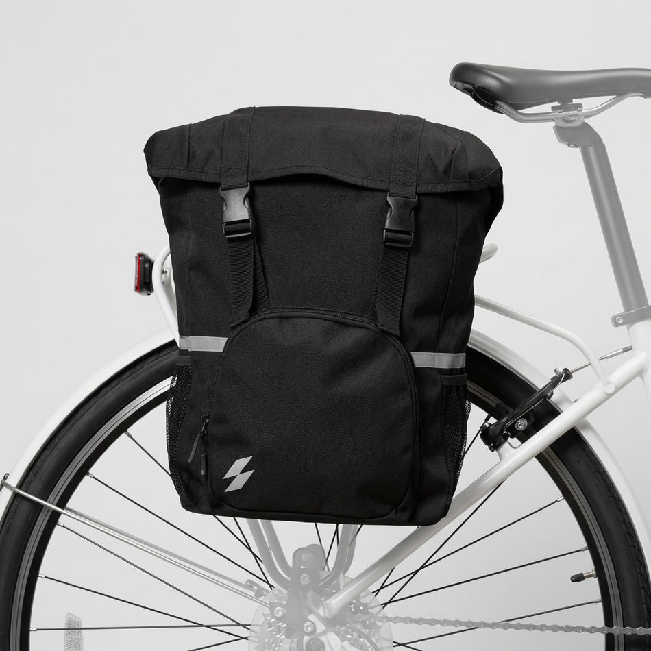 Sahoo Single Pannier Bag 15L Water Resisitant 40x30x13cm - Black