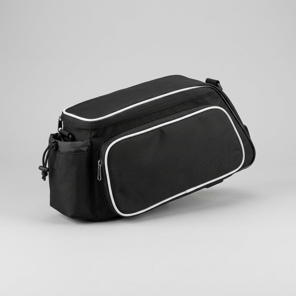 Sahoo Rack Top Bag 10L Main Pocket 2 side Zippered Pockets 34x15x16cm - Black