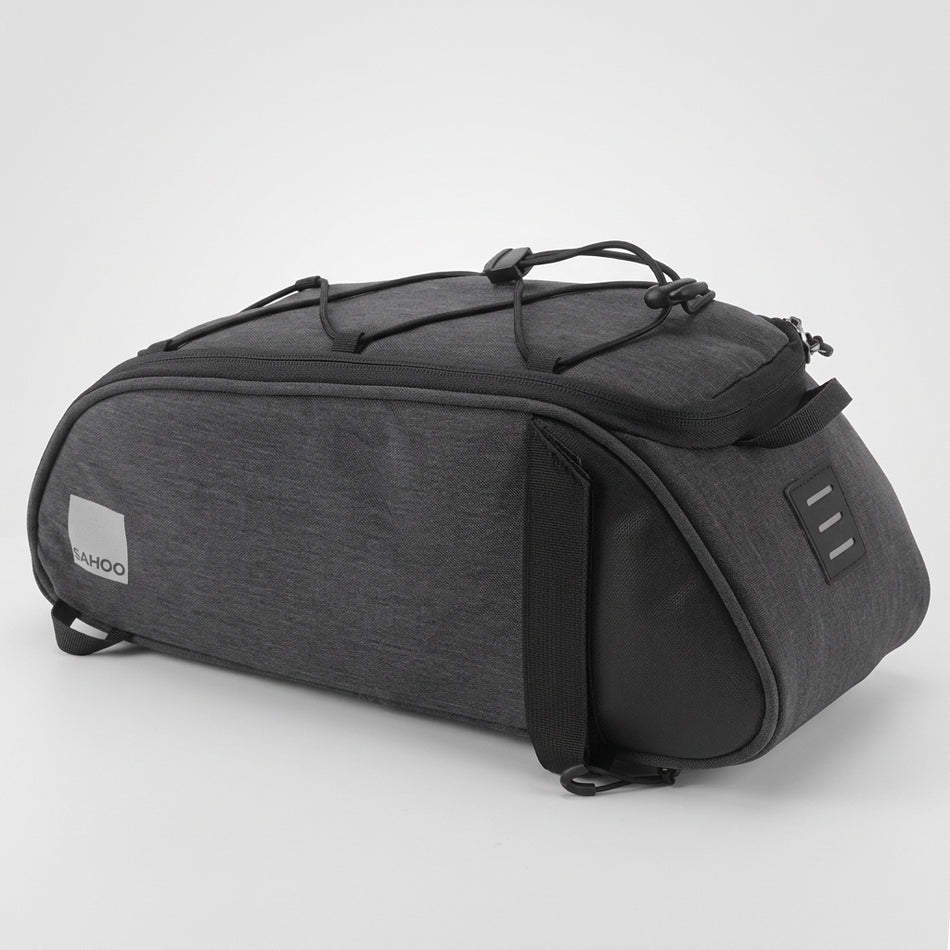 Sahoo Rack Top 600D Nylon Bag 7L With Water Bottle Pocket 39x15x17cm - Black