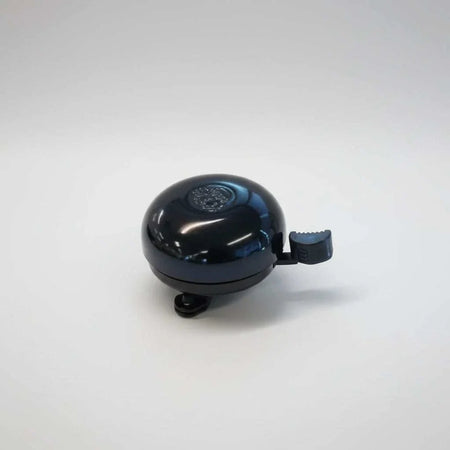 Steel black top crown design bell mounted on a 25.4mm handlebar