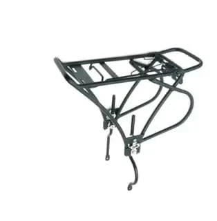 Rear Carrier Adjustable For 26-29er Bikes For Disc Brakes With Spring Bow - Black