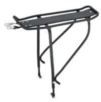 Rear Carrier Adjustable For 26"-29" Disc Brake Bikes With Intergrated Splash Guard - Black