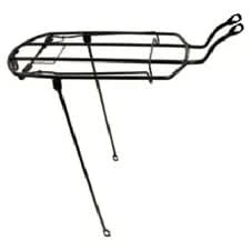 Rear Carrier Steel 8" Wide For 27" Bikes - Black