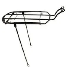 Rear Carrier Steel 8" Wide For 26" Bikes - Black