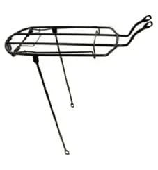 Rear Carrier Steel 8" Wide For 24" Bikes - Black