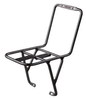Carrier Front Rack Alloy Max Load 9kg Fits Forks With Brake Pivots Only - Black