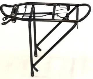 Rear Carrier For 20" Bikes With Spring Bow Alloy - Black