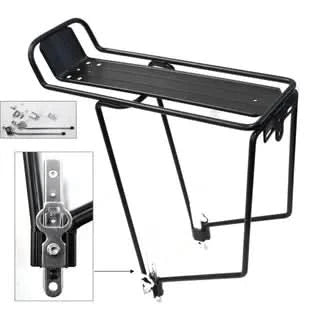 Rear Carrier Adjustable For 26"-29er" Bikes With Top Plate and Fittings - Black