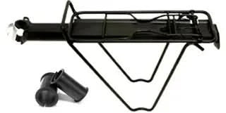 Rear Carrier With Spring Clamp Seat Post Mounted (5kg Load Limit) - Black