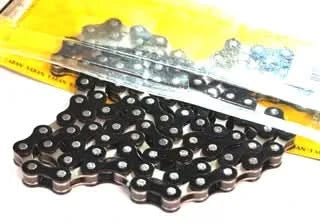 Single Speed Chain 1/2 x 1/8 x 112L (YBN S-410) - Nickel/Black