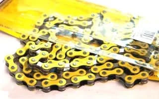 Single Speed Chain 1/2 x 1/8 x 112L (YBN S-410) - Nickel/Yellow