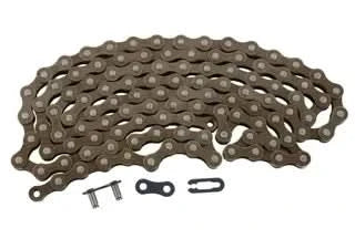Single Speed Chain With Connector & YBN Box 1/2 x 1/8 x 96L (YBN S-410) - Brown/Grey
