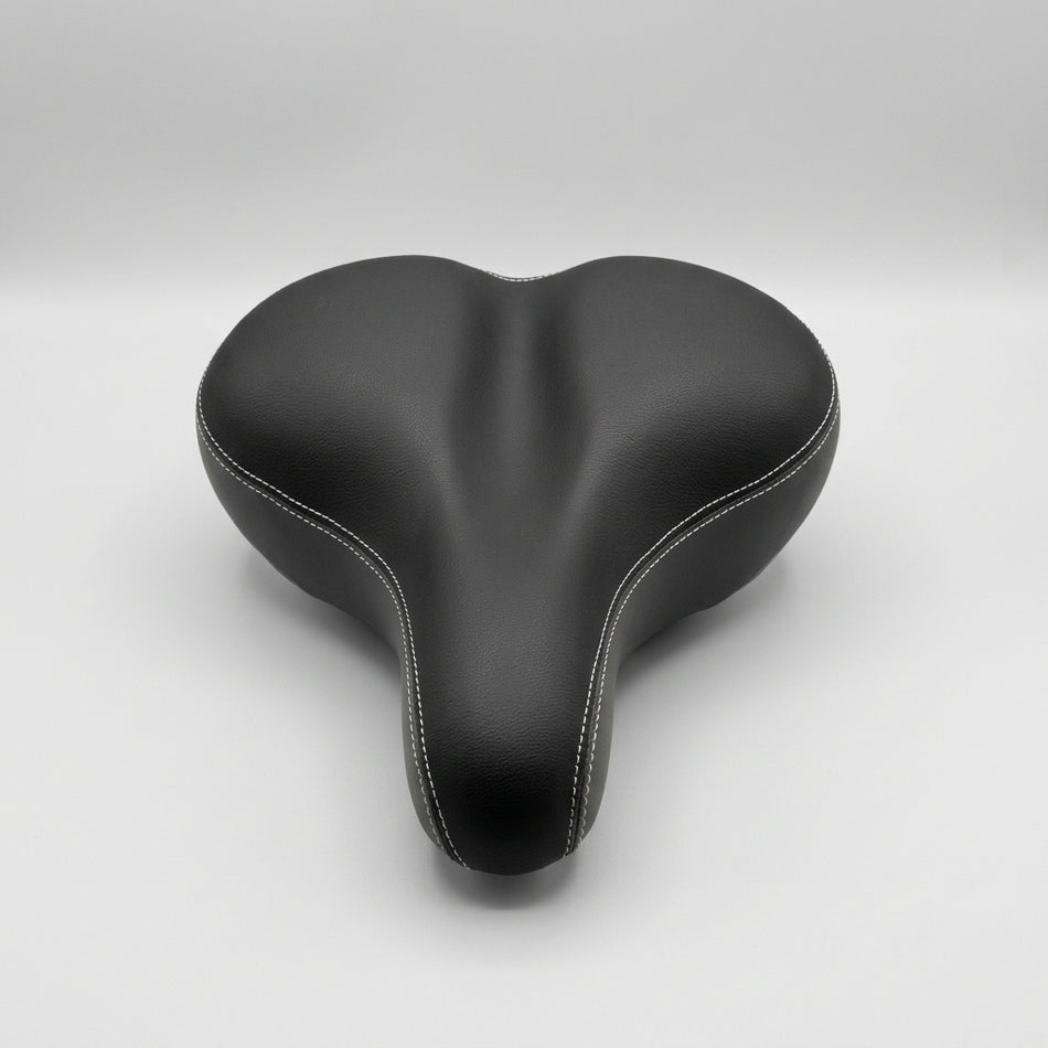 Velo Ladies Saddle Plush Top Memory Foam Dual Density Base 240 x 200mm - Black