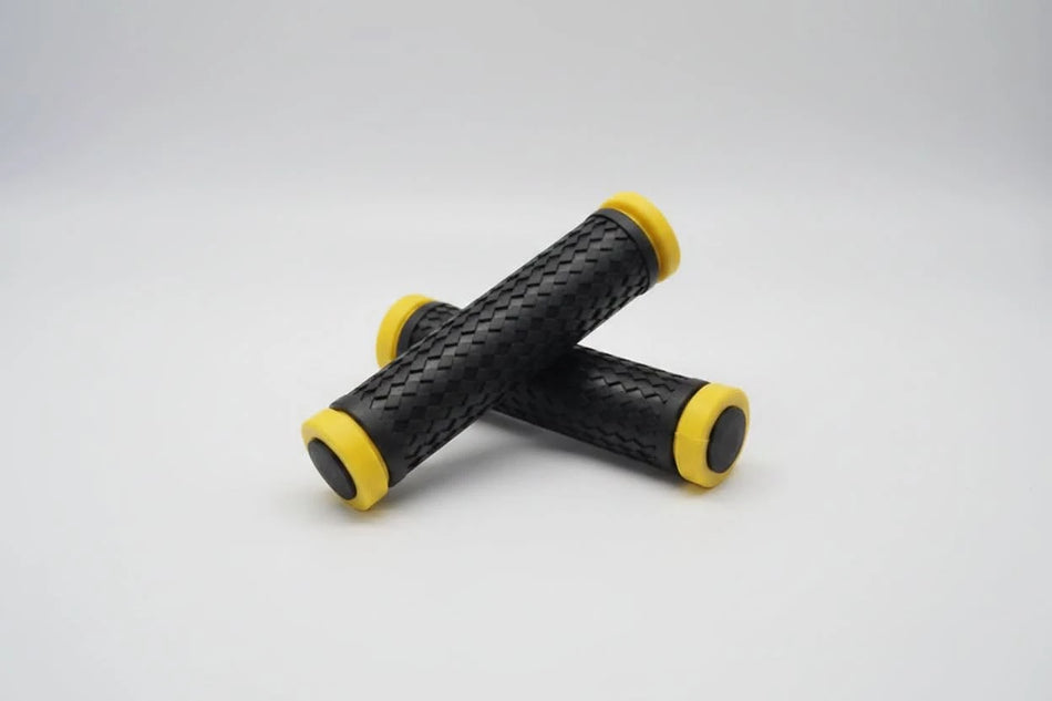 Grips 130mm With Plugs YELLOW Highlights