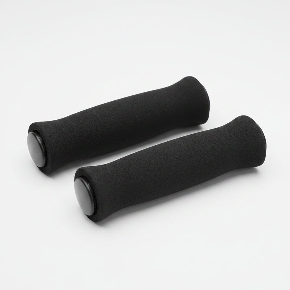 Grips H-D Foam 125mm Black With Plugs