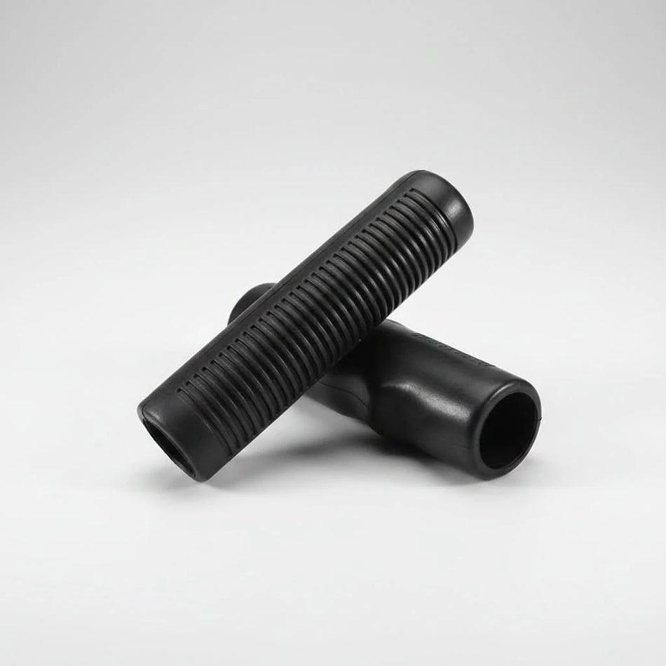 PVC Grips 4 Finger Type With Grooves 110mm - Black