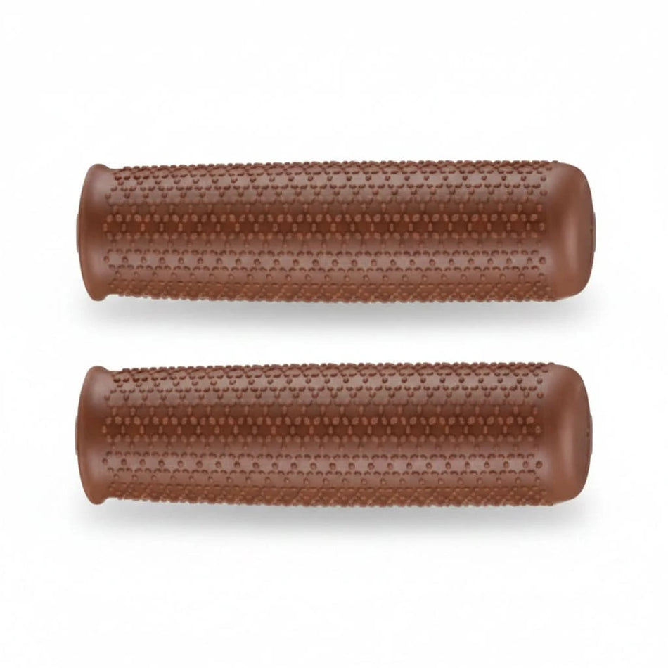 TPR Grips 115mm Closed End Type - Great Retro Brown