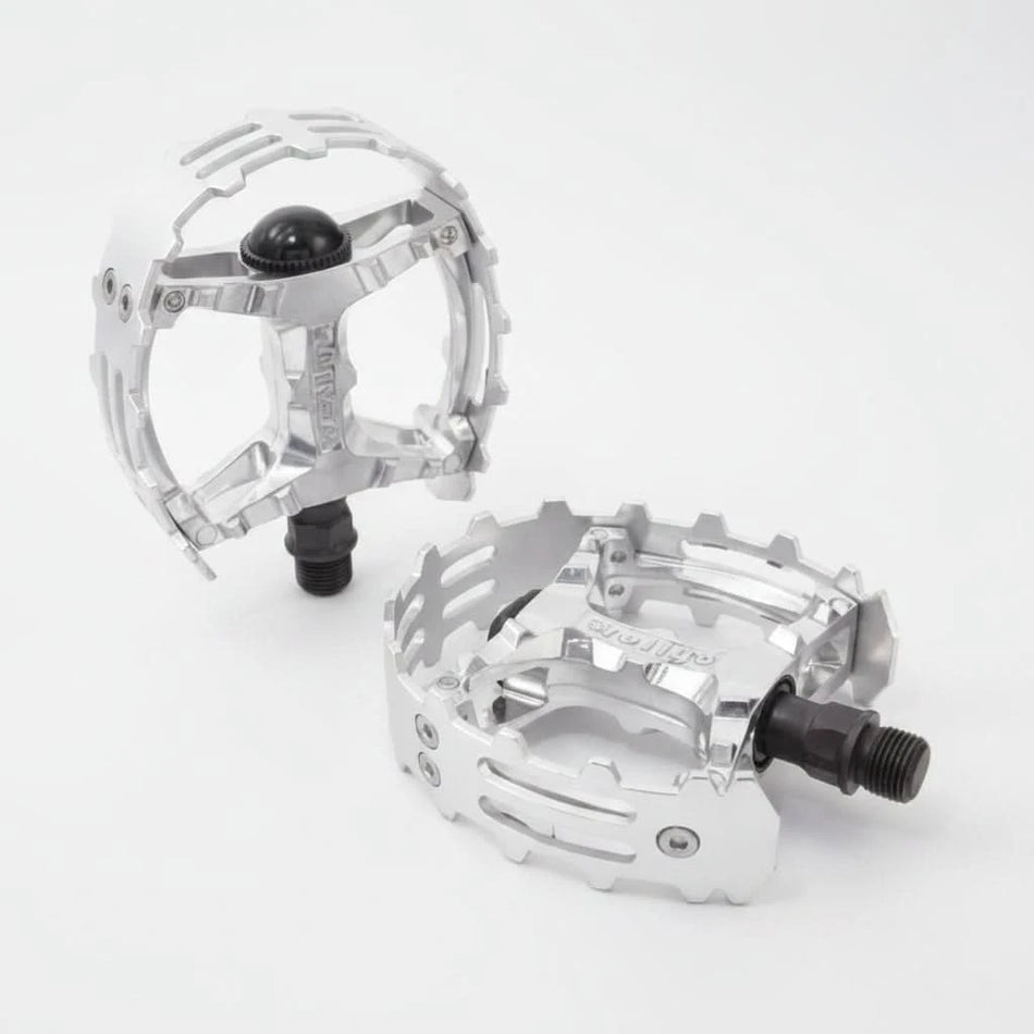 PEDALS Bear Trap Alloy 1/2" Cr-mo Axle - Silver