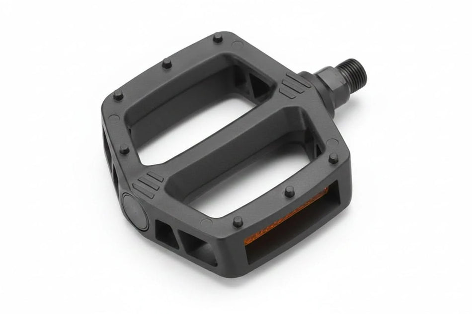 PEDALS 9/16" BMX One Piece PP Body 109 x 95mm - Black