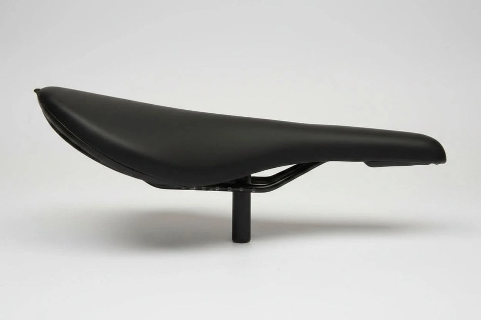Pivotal BMX Saddle With Hollow Bolt PP Plastic Without Padding - Black