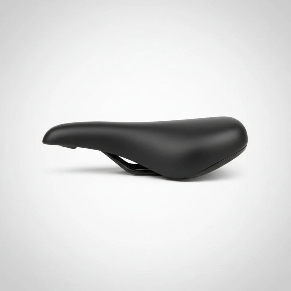 BMX Saddle Pivotal With Hollow Bolt PP Plastic Padded - Black