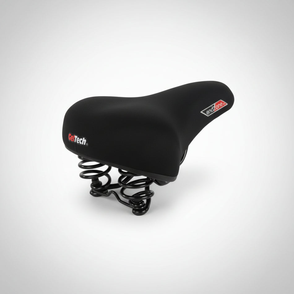 Ladies Saddle Emerald Top With Gel Websprings and Coils 230 x 250 - Black