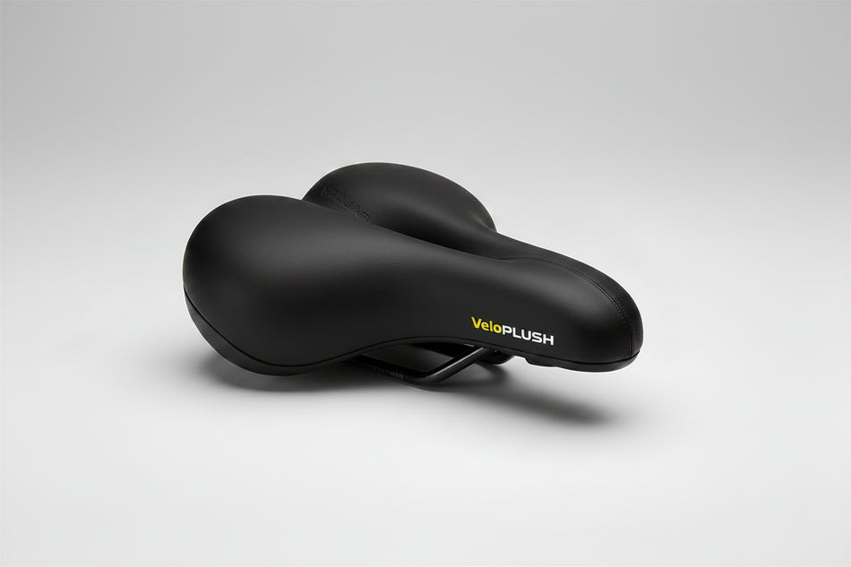 Velo Ladies Saddle Vinyl Top Memory Foam 220 x 200 - Black