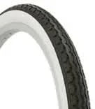 Tyre 20 x 1.75 Black With White Wall City Tread (47-406)