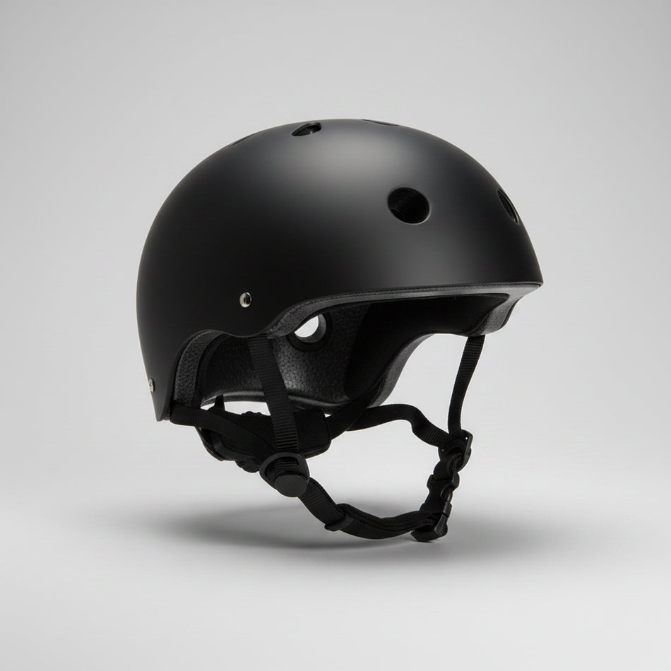 BMX Helmet Matt Black Australian Standards Approved - Large