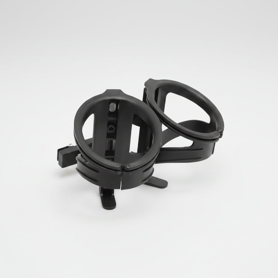 Pro Series Plastic Double Bottle Cage Attaches To Saddle Rails - Black