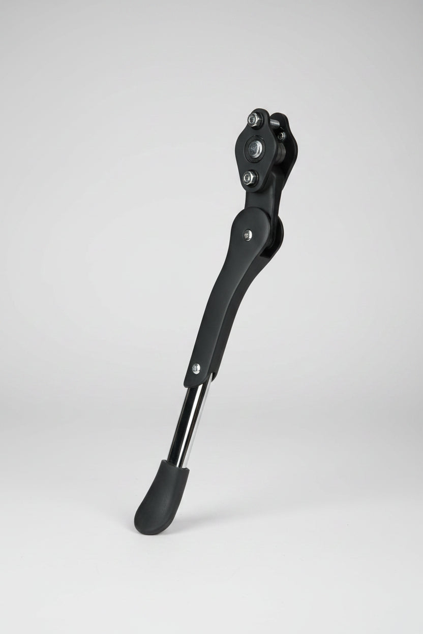 Chain Stay Mount 24-28" Adjustable Heavy Duty Alloy Kickstand - Black/Silver