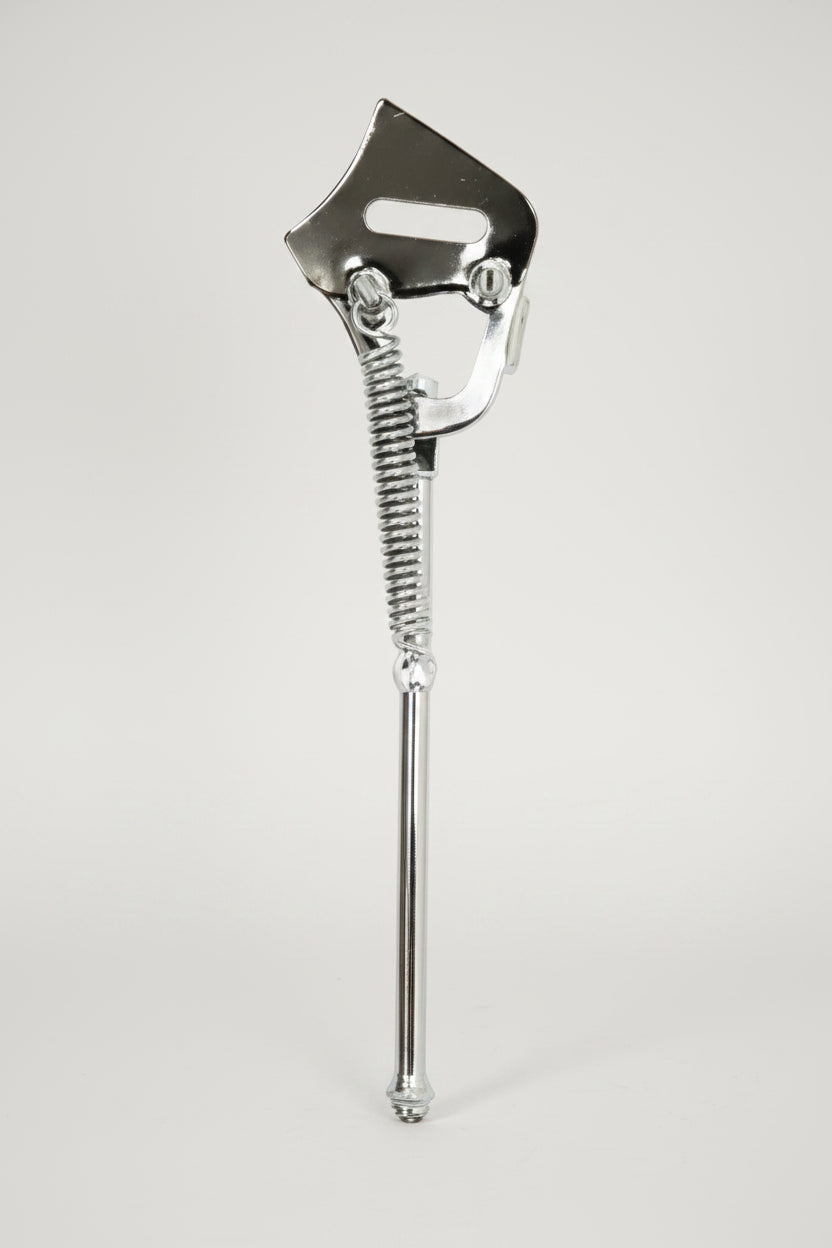 Easy to Fit Rear Axle Mount Steel Kickstand 16" - CP Silver