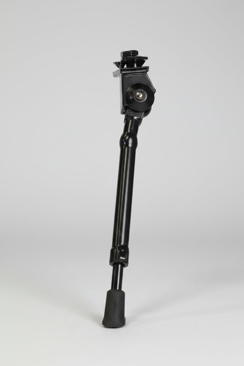 Centre Mount 24-700C Adjustable Alloy KICKSTAND With Steel Plate - Black