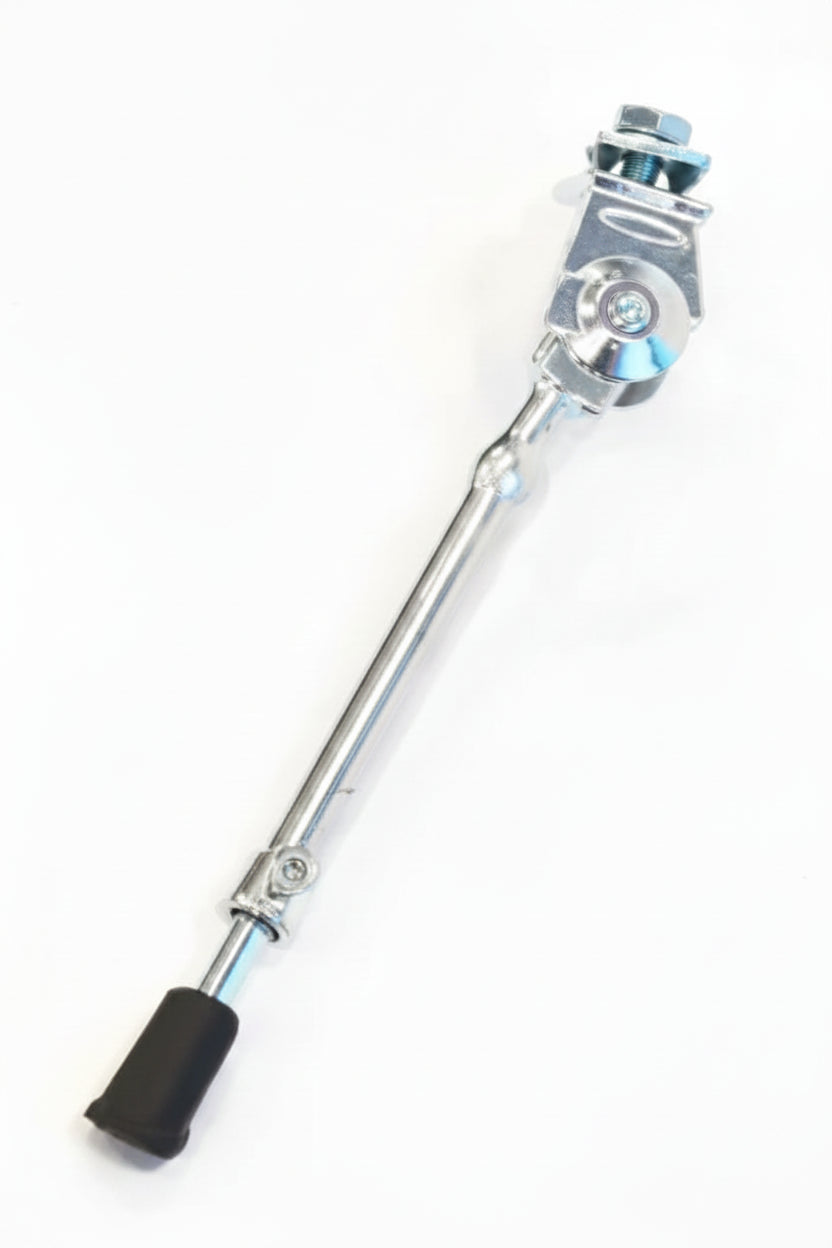 Centre Mount 24-700C Adjustable With Steel Plate Alloy Kickstand - Silver