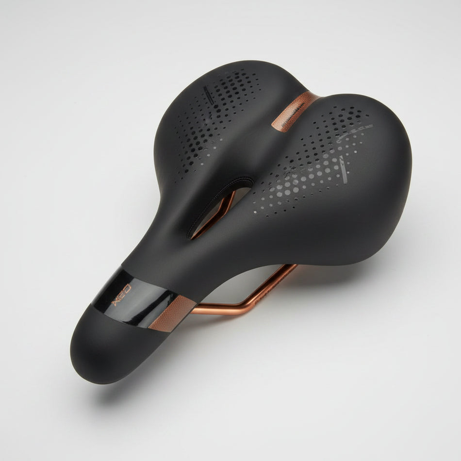 DDK Saddle Vinyl Top With Memory Foam Steel Black Rail 260 x 213mm
