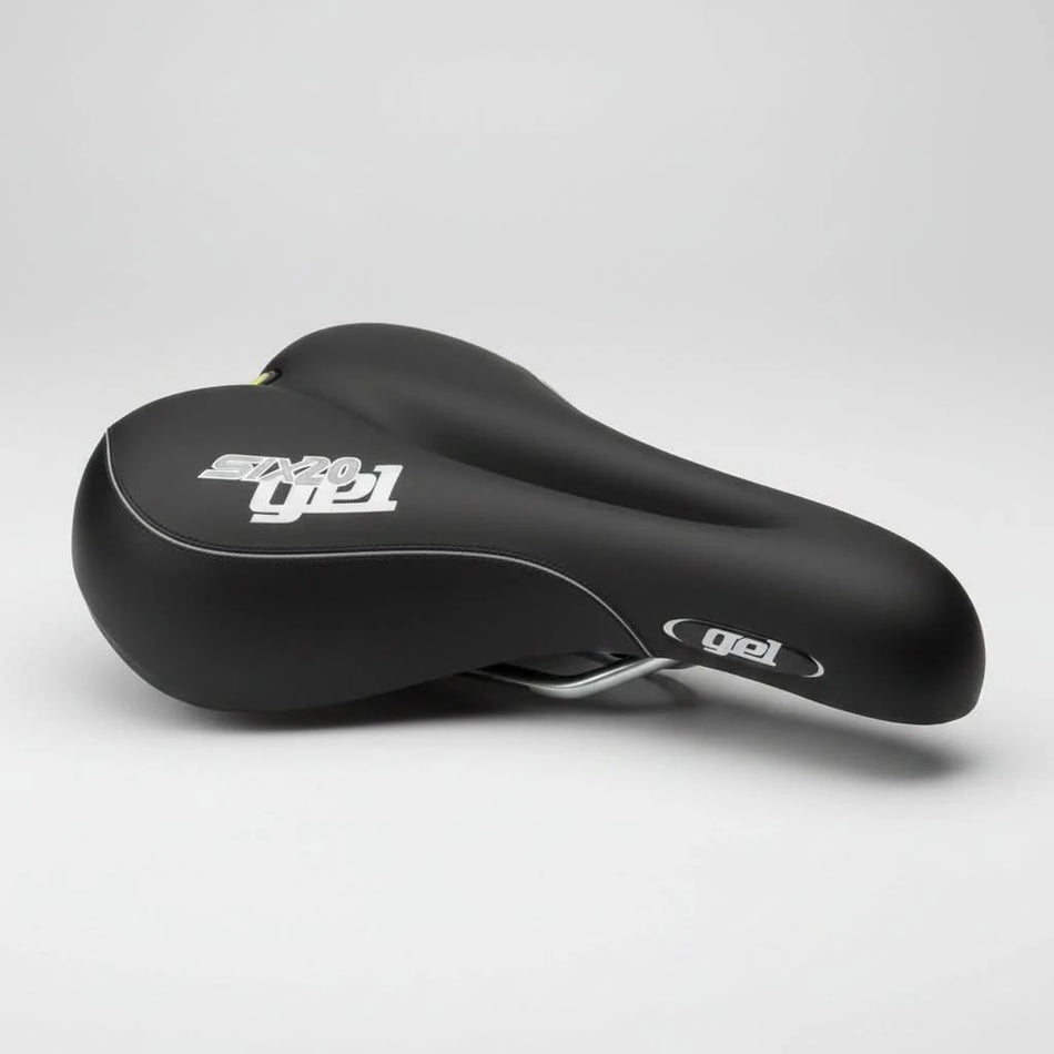 MTB/Hybrid Saddle Gel Plush O-Zone Cut Out 265mm x 165mm - Black