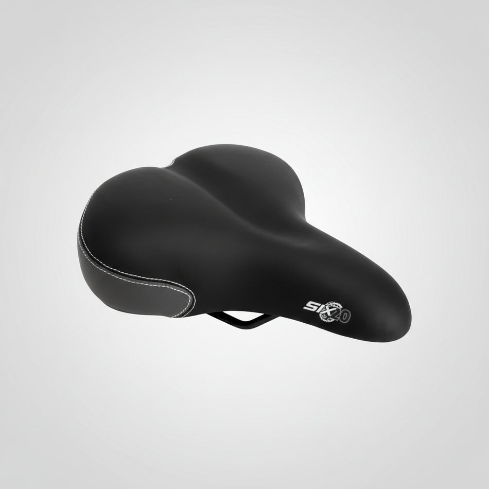 Velo Ladies Saddle Plush Top Memory Foam Dual Density Base 240 x 200mm - Black