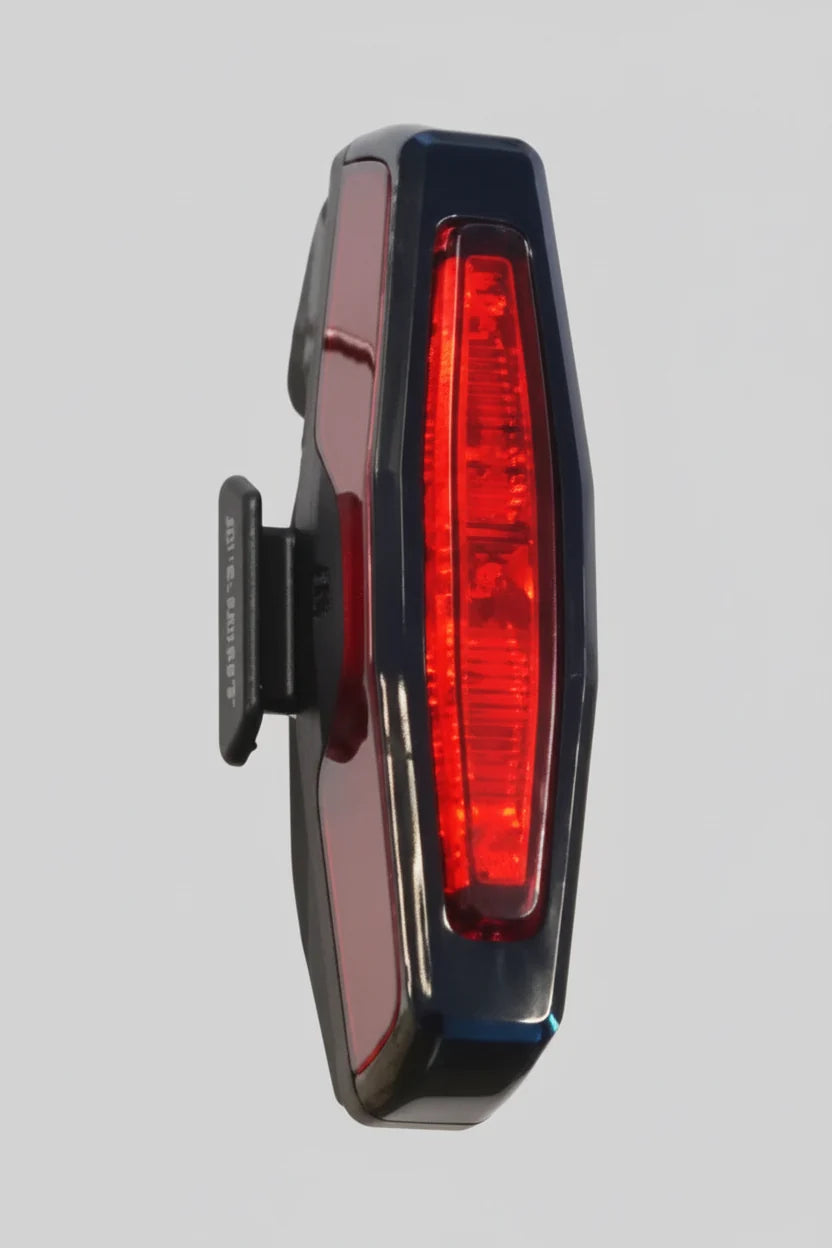 Rear D-Light USB rechargeable bike light with 50 lumens and 3 functions for nighttime visibility