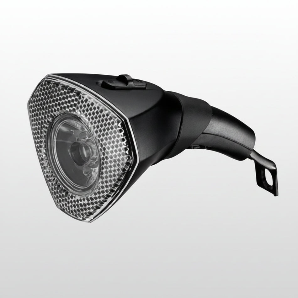 Alloy Dynamo Head Light Super Bright D-Light 1W LED Bolt on Fork Mount