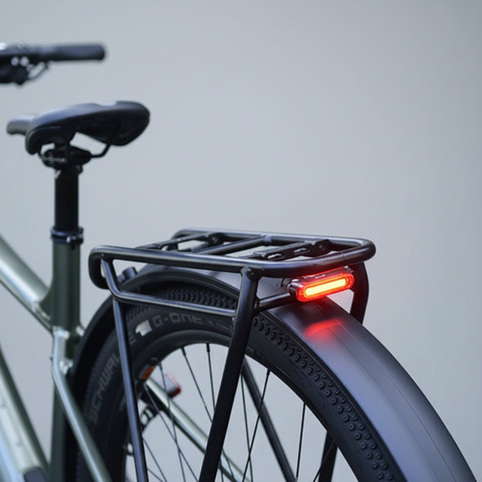 Carrier Rack Mount Rear Light For E-Bike 1 Watt 6-36V COB LED With 1200mm Cable